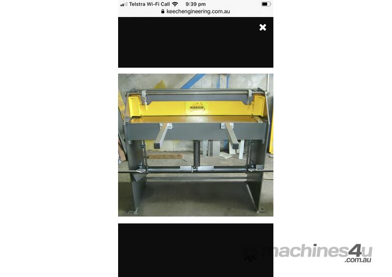 Keech Heavy Duty Treadle guillotine With Overhead Manual Clamp