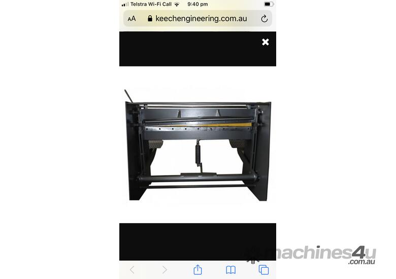 Keech Heavy Duty Treadle guillotine With Overhead Manual Clamp