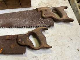 QTY OF 5 HAND SAWS & 1 MITRE BOX - picture2' - Click to enlarge