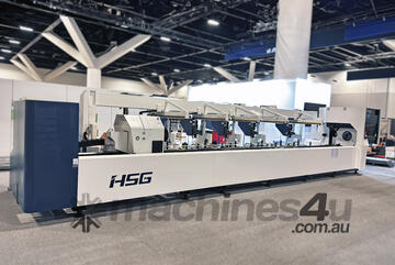 HSG TP80S 6kW Tube Fiber Laser Cutting Machine with Bevel Cutting Head