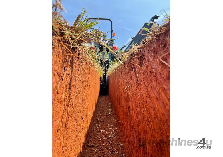 caption TrenchIt Pro Trencher - Heavy Duty New Zealand Made Drainage Trencher