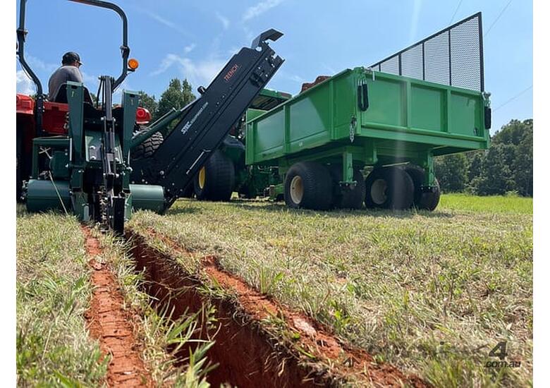 caption TrenchIt Pro Trencher - Heavy Duty New Zealand Made Drainage Trencher