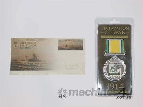 1914 DECLARATION OF WAR COMMEMORATIVE MEDALLION