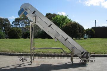 Stainless Steel Elevator Incline Conveyor - 2.25m High