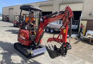 1.8 King Pro Mini Excavator with Swing Boom, Side Controls, and King Pro Attachment Package