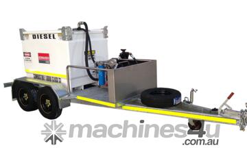 GO Fuel Trailer Self Bunded Galvanised Dual Axle 1000L