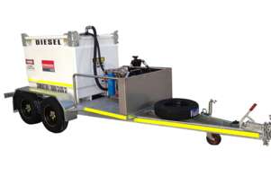 GO Fuel Trailer Self Bunded Galvanised Dual Axle 1000L GO Fuel Trailer Self Bunded Galvanised Dual Axle 1000L