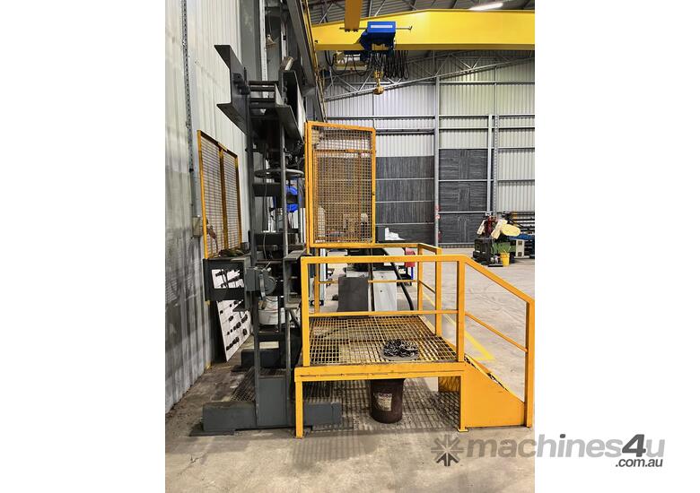 caption HAWKE 100 TON PRESS WITH WORKING PLATFORM
