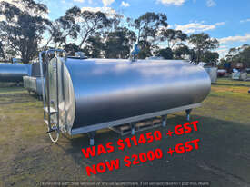 7900lt STAINLESS STEEL TANK, MILK VAT  - picture0' - Click to enlarge