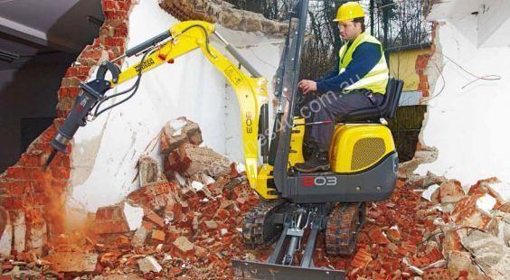 caption Wacker Neuson 803 - 1 Ton Excavator