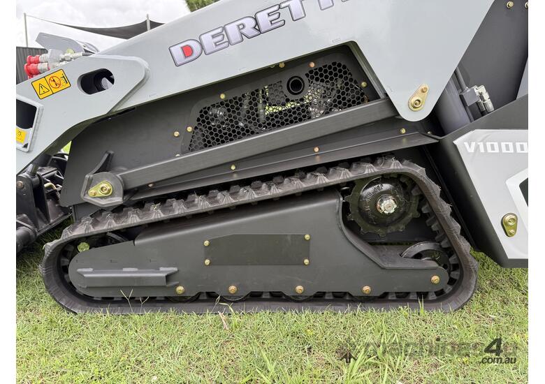 Derette V1000 Mini Loader, 25HP Perkins 403J Diesel Engine, Tracks, High-flow, 450kg Lift Capacity