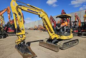 2022 KOMATSU PC55MR-5 5.5T EXCAVATOR WITH HITCH, BUCKETS AND LOW 500 HOURS