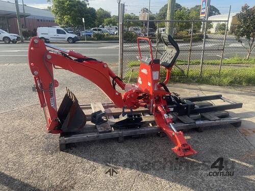 caption Backhoe with subframe mount