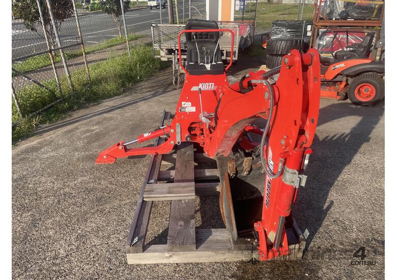 caption Backhoe with subframe mount