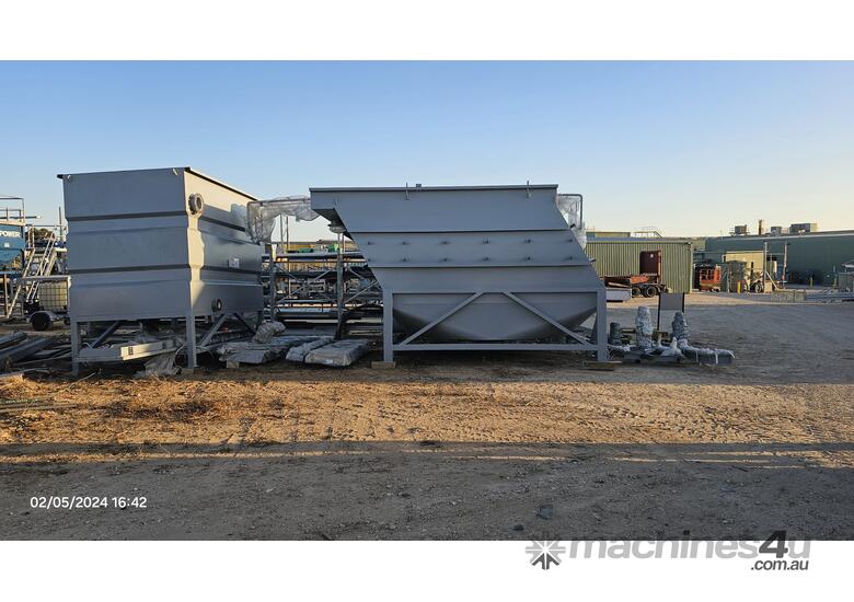 Water treatment lamella clarifier and flocculation mixing tanks