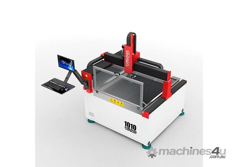 caption HEAD Mono-block Gantry Type Small Size Waterjet Cutting Machine
