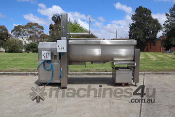 Large Stainless Steel Twin Paddle Mixer Mixing Tank - 2000L - Velati IMP-2000LT