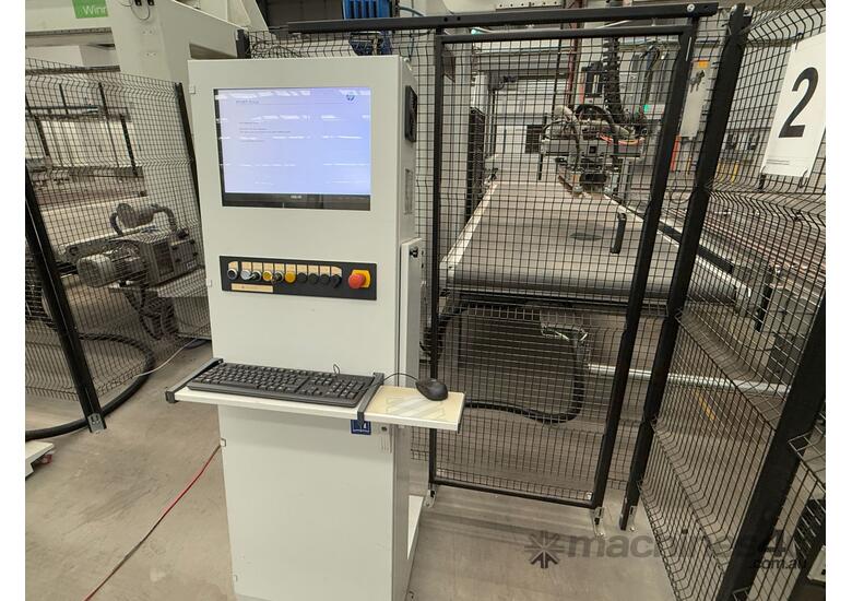 2016 Biesse Stream 7.5 Single Side Edgebander with 2016 Biesse Winner W1 Panel Management System 