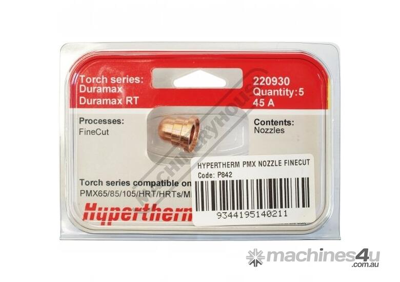 Hypertherm FineCut Only Nozzle 220930 Suits Powermax 45XP/65/85/105 (Pack of 5)