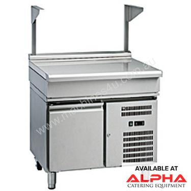 Waldorf 800 Series BT8900S-RB - 900mm Bench Top With Salamander Support `` Refrigerated Base