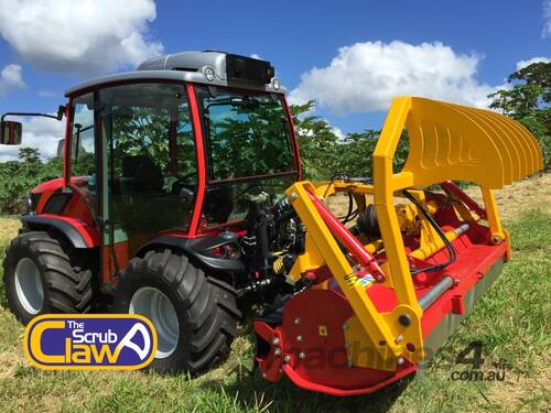 caption Patented Scrub Claw 3PL Mulcher: Manage Stubborn Vegetation & Dense Bushes