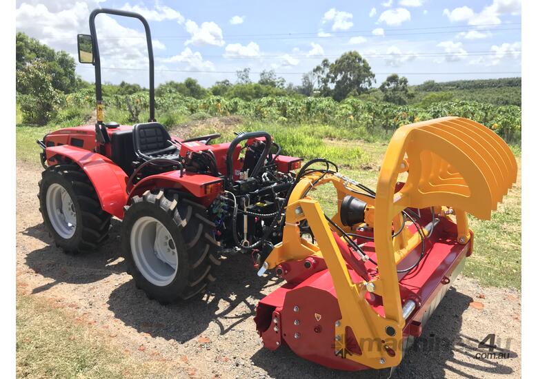 caption Patented Scrub Claw 3PL Mulcher: Manage Stubborn Vegetation & Dense Bushes