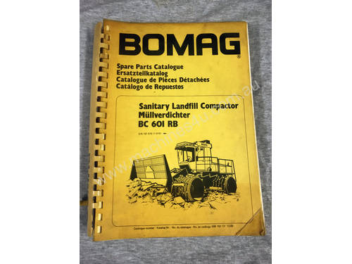 Bomag BC601RB Spare Parts Manual