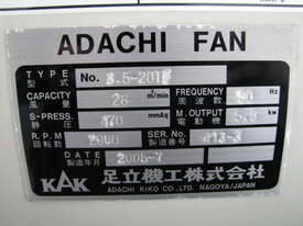 Centrifugal Blower Fan - 5.5kW - Adachi - picture2' - Click to enlarge