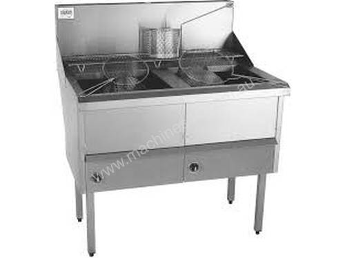 Complete WFS-2/18 Two Pan Fish and Chips Deep Fryer - 20 Liter Per Pan