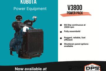 V3800 68.5HP KUBOTA ENGINE POWER PACK