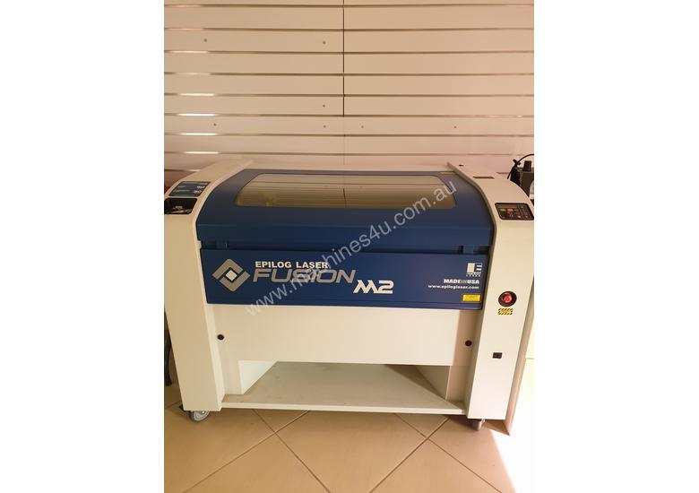 caption Epilog M2 Fusion dual source laser engraver
