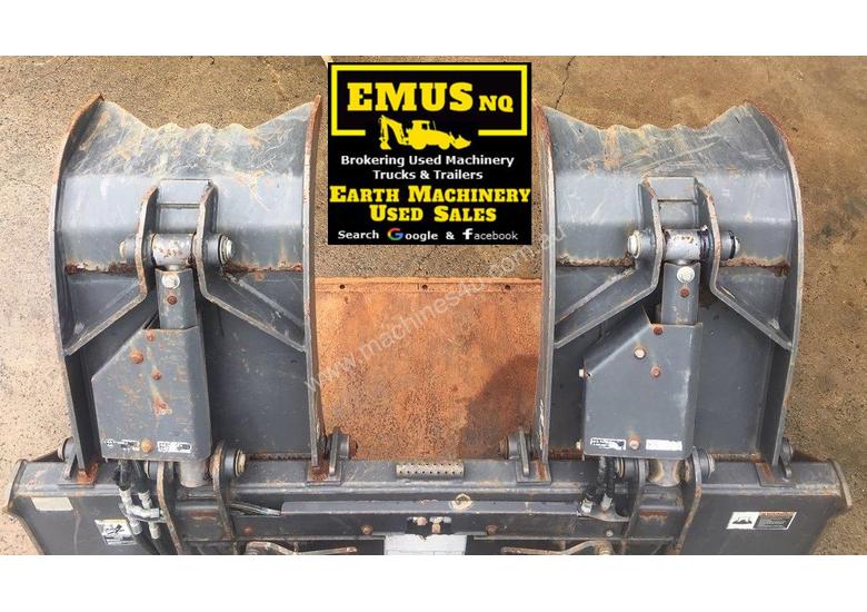 caption 1880mm Skid Steer Grapple Bucket with universal hitch. AS171