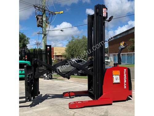 HYWORTH 1.5T Double Deep Walkie Reach Stacker Forklift for HIRE