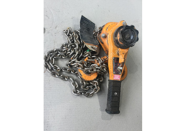 Used Harrington Harrington Chain Lever Block 3 4 Tonne x 1 5 metre