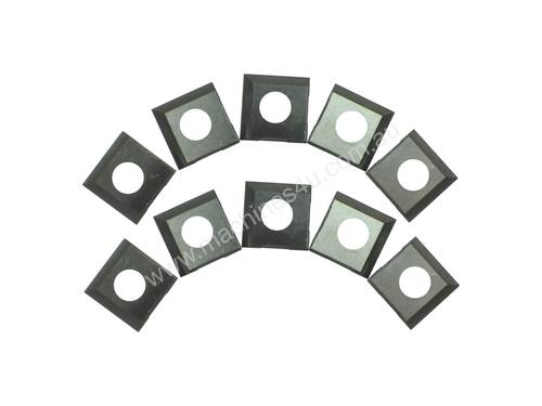 10 Pack of 14.2mm x 14.2mm x 2mm HSS 2 Sided Insert Blades 25-499 by Rikon suit Spiral Head Cutter B