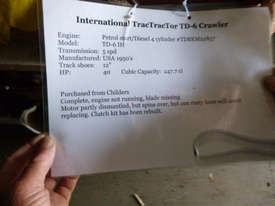 International TD6 Std Tracked-Dozer Dozer - picture2' - Click to enlarge