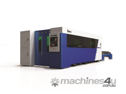 ~STOCK~ Yawei HLF-1530 8kW High Speed Fiber Laser - IPG, Siemens 840D & Precitec Procutter