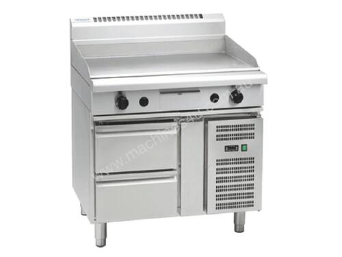 Waldorf 800 Series GP8900G-RB - 900mm Gas Griddle `` Refrigerated Base