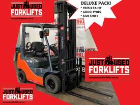 TOYOTA 32-8FG18 DELUXE 34977 1.8 TON 1800 KG CAPACITY LPG GAS FORKLIFT 6000 MM 3 STAGE - picture0' - Click to enlarge