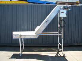 Stainless Steel Elevator Incline Z Style Belt Conveyor - 2.3m High - Contech - picture0' - Click to enlarge
