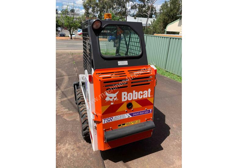 caption 2019 Bobcat Skid Steer – 64 Hours, 4-in-1 Bucket, Great Condition, with Trailer! - Hire