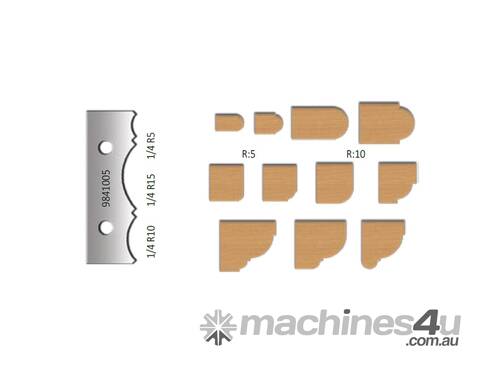 caption 2Pce Replacement Carbide Planer Blade 9841005 suit FR98H by Virutex