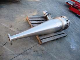 Stainless Steel Cyclone, 400mm Dia x 600mm H Straight + 1050mm H Cone - picture0' - Click to enlarge
