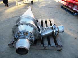 Stainless Steel Cyclone, 400mm Dia x 600mm H Straight + 1050mm H Cone - picture1' - Click to enlarge