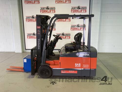 2012 TOYOTA 7FBE20 3 WHEEL 7FBE20 COUNTER BALANCED FORKLIFT CONTAINER MAST 4300mm NEW PHOTOS WHEN IT