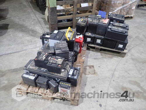 2 X PALLETS ASSORTED USED BATTERIES