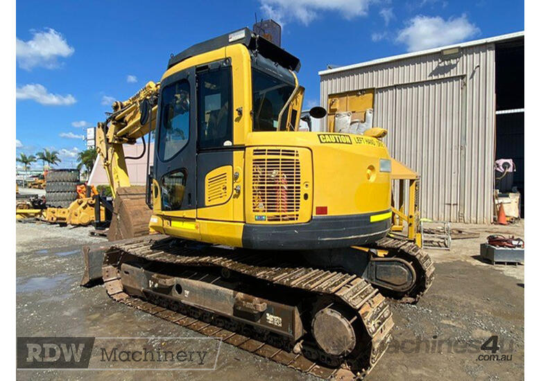 caption Komatsu PC138US-8 Excavator