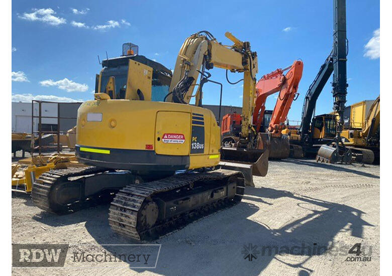 caption Komatsu PC138US-8 Excavator