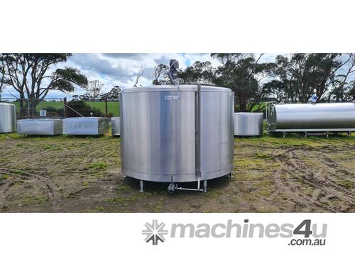 STAINLESS STEEL TANK, MILK VAT 7000lt