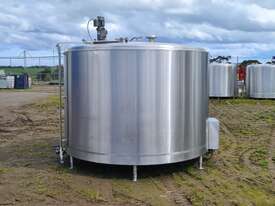 STAINLESS STEEL TANK, MILK VAT 7000lt - picture1' - Click to enlarge